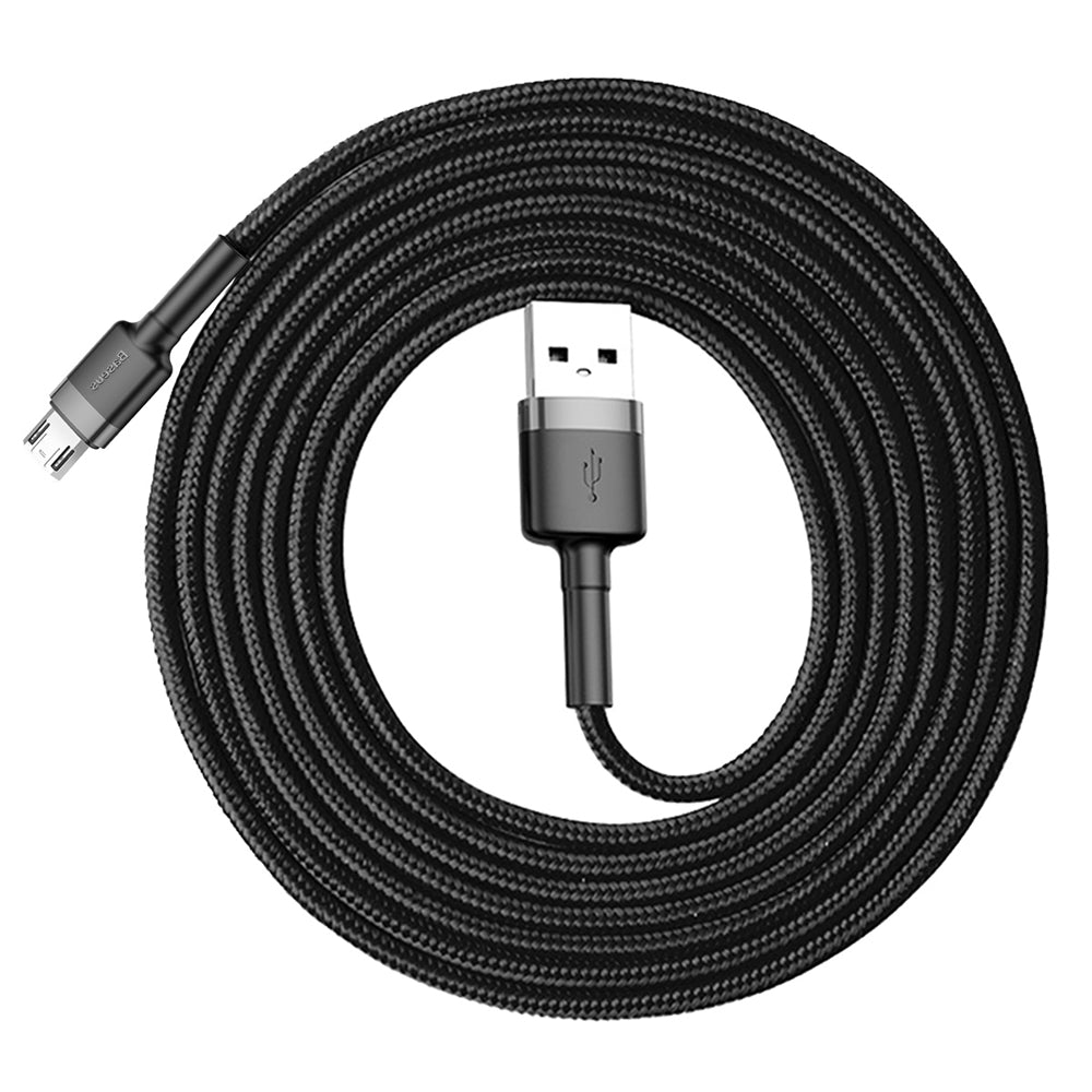 Datový a nabíjecí kabel USB-A - microUSB Baseus Cafule, 18W, 2m, šedý CAMKLF-CG1