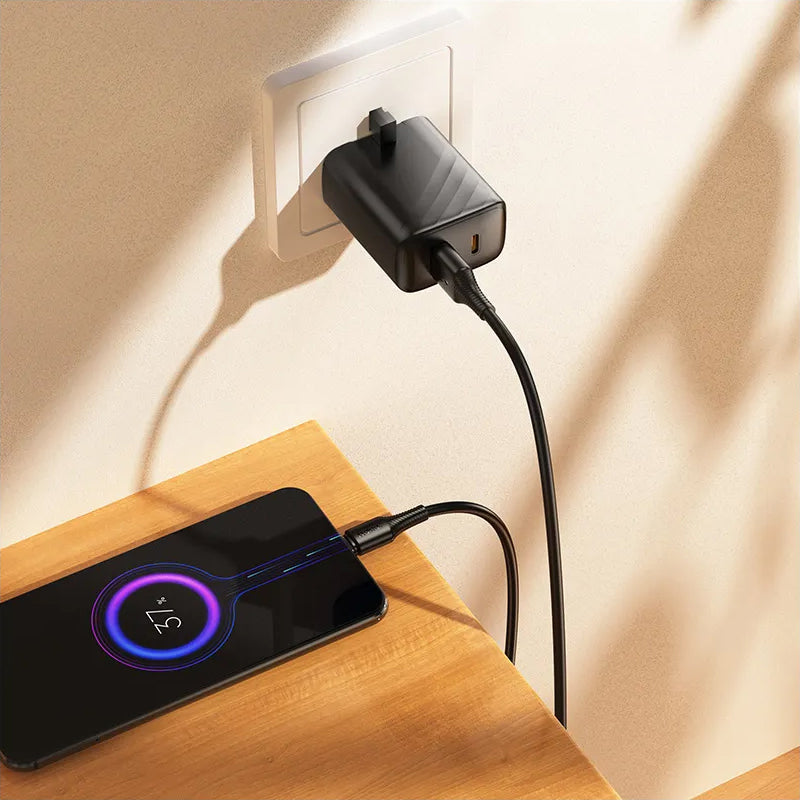 Datový a nabíjecí kabel USB-A - microUSB HOCO X120, 18W, 1m, černý