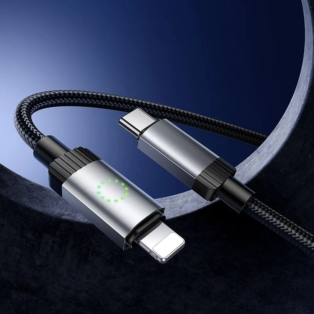 Datový a nabíjecí kabel USB-C - Lightning HOCO X117, 27W, 1m, černý