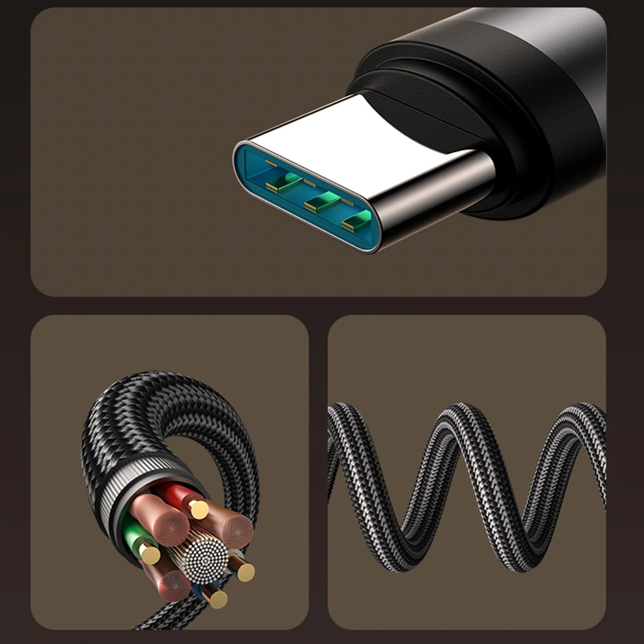 Datový a nabíjecí kabel USB-C - USB-C Joyroom S-A56 EnjoyX Angled, 60W, 1.2m, černý