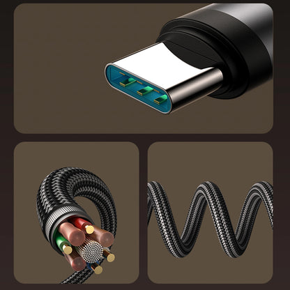 Datový a nabíjecí kabel USB-C - USB-C Joyroom S-A56 EnjoyX Angled, 60W, 1.2m, černý