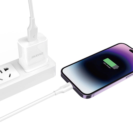 Datový a nabíjecí kabel USB-A - Lightning Dudao L2sL, 30W, 1.2m, Bílý