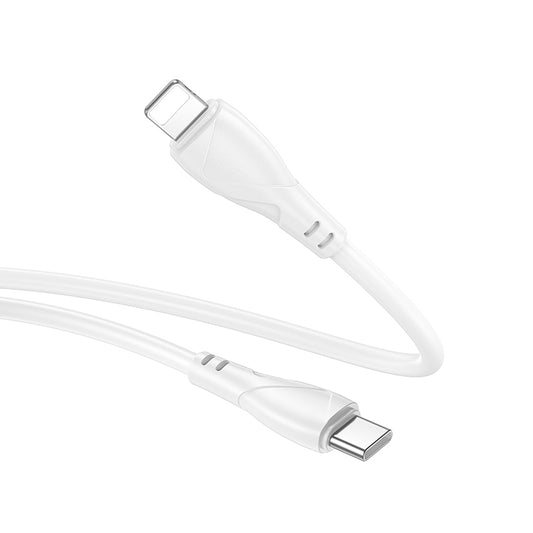 Kabel pro data a nabíjení USB-C - USB-C Borofone BX121 Energy, 60W, 1m, Bílý
