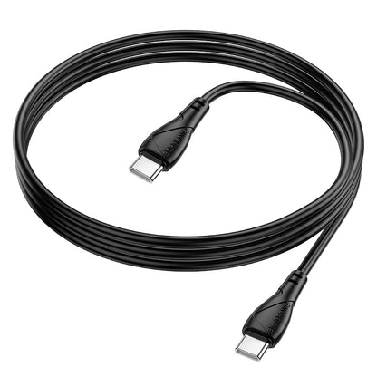 Datový a nabíjecí kabel USB-C - USB-C Borofone BX121 Energy, 60W, 1m, černý