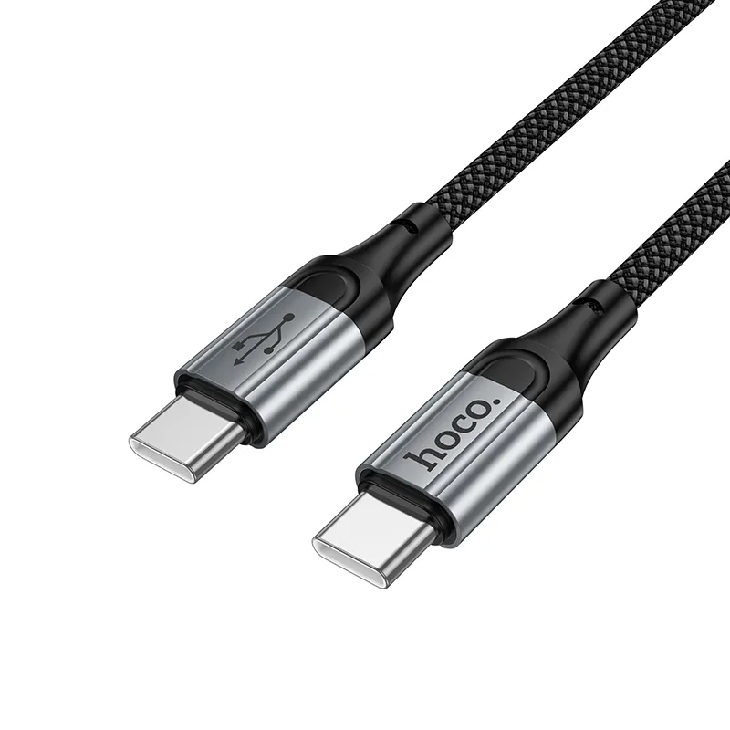 Kabel pro data a nabíjení USB-C - USB-C HOCO X121, 60W, 1.5m, černý
