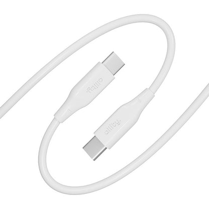 Kabel pro data a nabíjení USB-C - USB-C Allity. AUC-02, 100W, 2m, Bílá