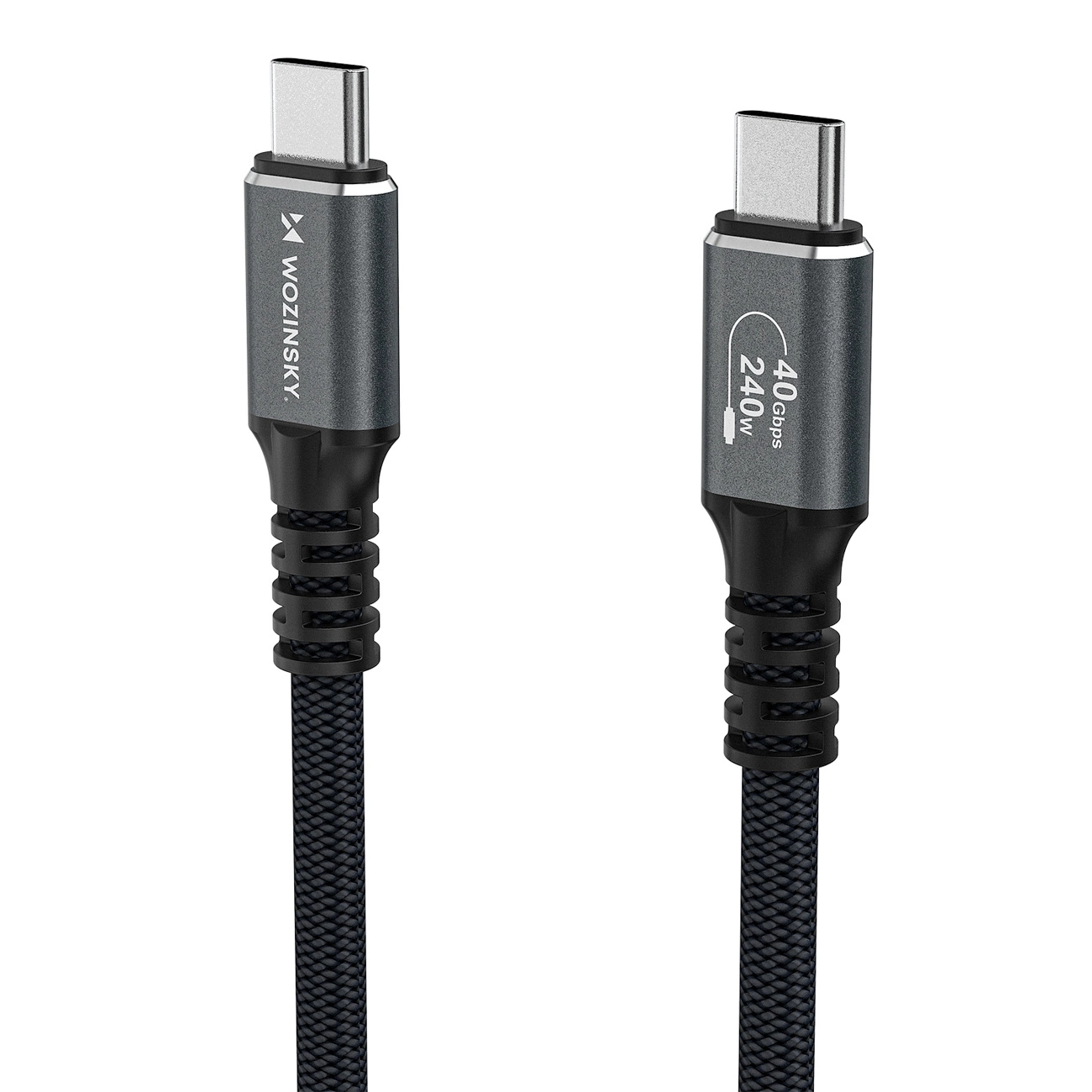 Datový a nabíjecí kabel USB-C - USB-C WZK WPS-UY42S, 240W, 2m, černý