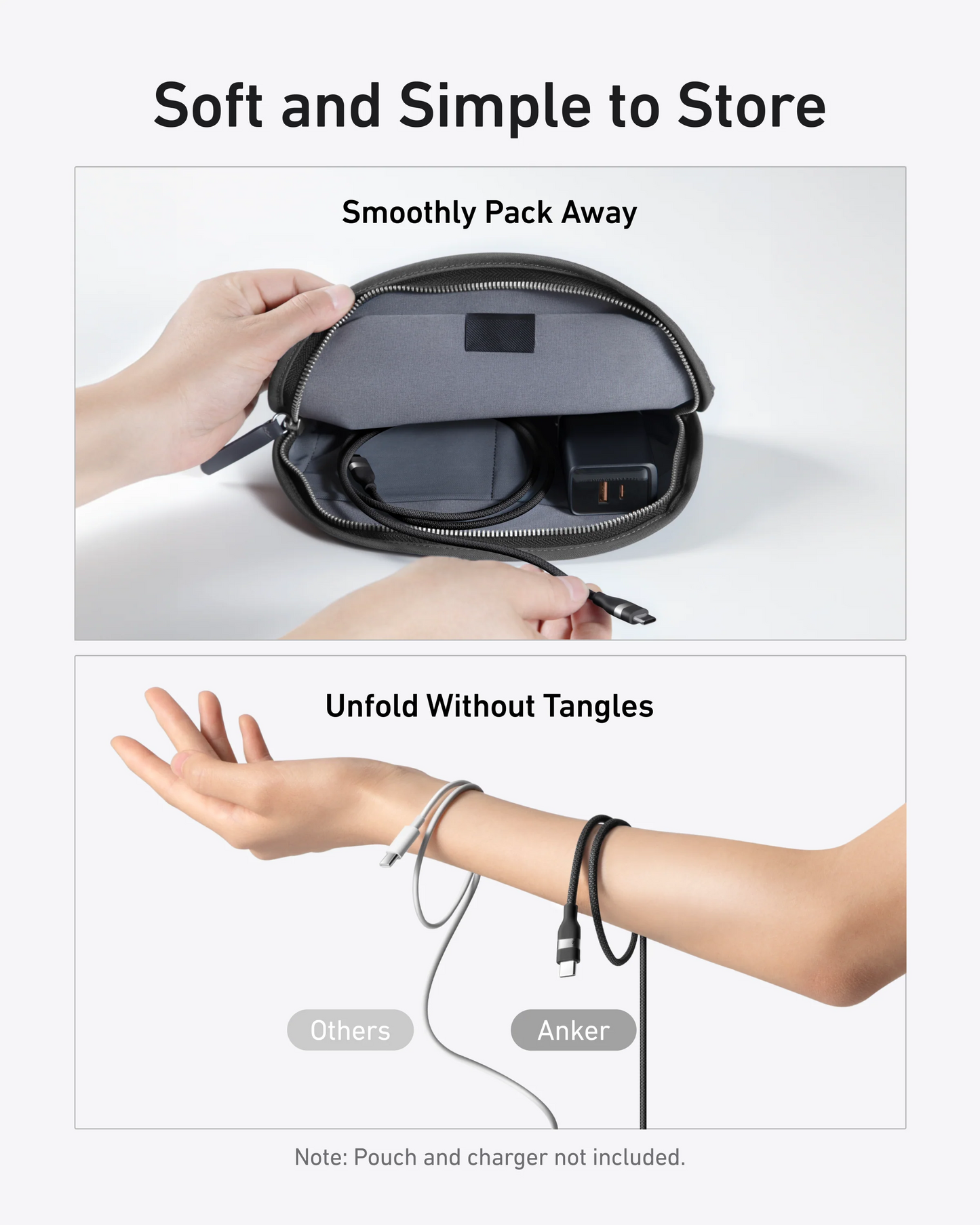 USB-C Data and Charging Cable - USB-C Anker, 240W, 1.8m, Black A82E2H12