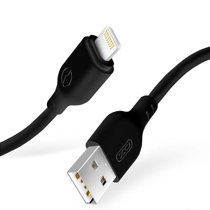 USB-A to Lightning Data and Charging Cable XO Design NB103, 18W, 2m, Black