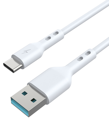 Datový a nabíjecí kabel USB-A - USB-C BWOO X172C, 60W, 1m, Bílý
