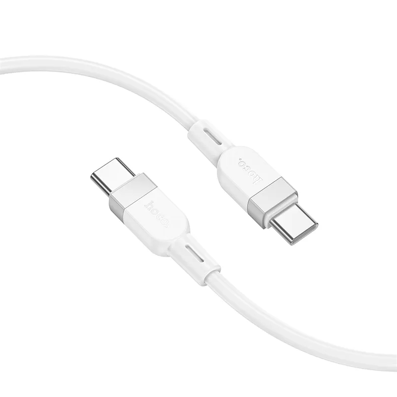 Kabel pro data a nabíjení USB-C - USB-C HOCO X109, 60W, 1m, bílý