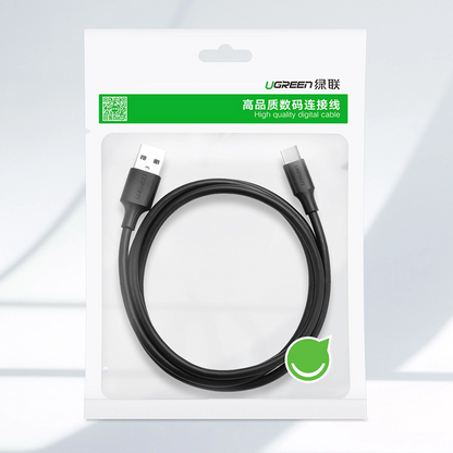Datový a nabíjecí kabel USB-A - USB-C UGREEN US184, 18W, 1m, černý