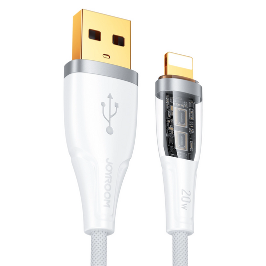 Datový a nabíjecí kabel USB-A - Lightning Joyroom S-UL012A3, 18W, 1,2 m, bílý