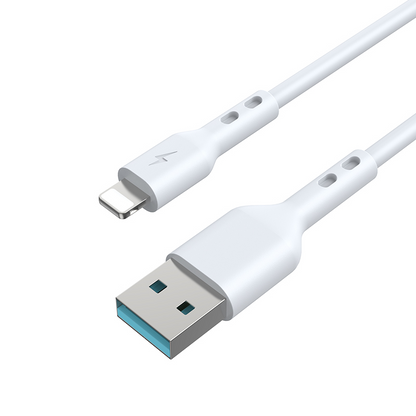 Datový a nabíjecí kabel USB-A - Lightning BWOO BO-X172L-2M, 15W, 2m, bílý