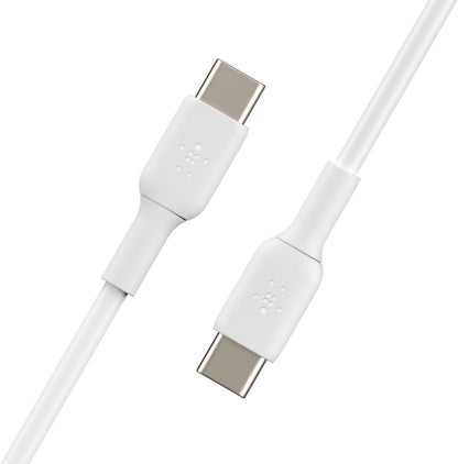 Datový a nabíjecí kabel USB-C - USB-C Belkin BoostCharge, 60W, 2m, bílý CAB003bt2MWH