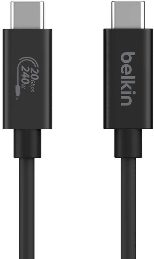 Datový a nabíjecí kabel USB-C - USB-C Belkin Connect, 240W, 2m, černý INZ004bt2MBK