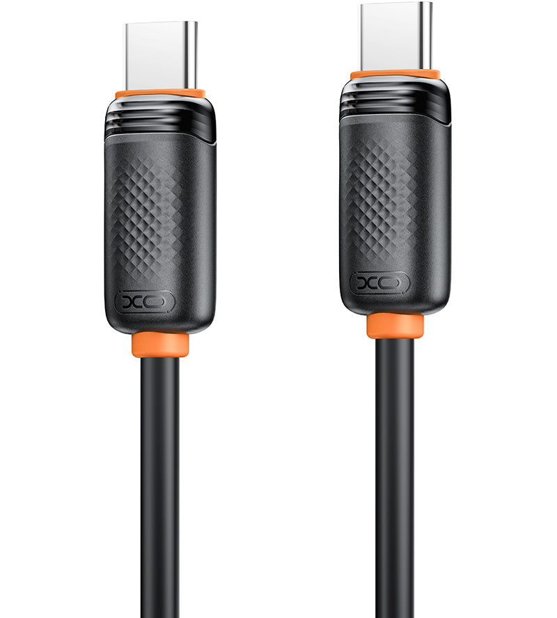 Datový a nabíjecí kabel USB-C - USB-C XO Design NB-Q302B, 60W, 1m, černý