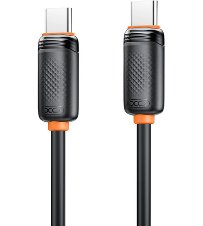 Datový a nabíjecí kabel USB-C - USB-C XO Design NB-Q302B, 60W, 1m, černý