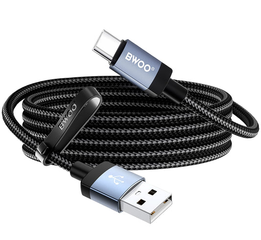 Datový a nabíjecí kabel USB-A - USB-C BWOO BO-X401C, 18W, 1m, černý