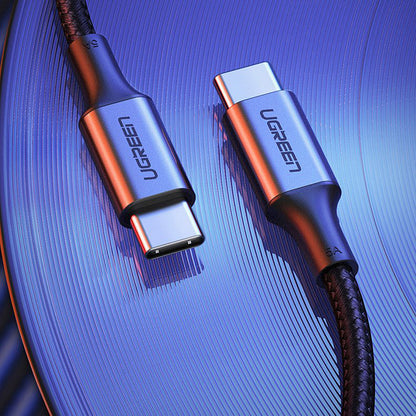 Datový a nabíjecí kabel USB-C - USB-C UGREEN US316, 100W, 2m, šedý