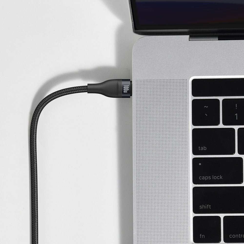 Datový a nabíjecí kabel USB-C - Lightning / USB-C Baseus Flash Series 2v1, 100W, 1.2m, Černý CA1T2-F01