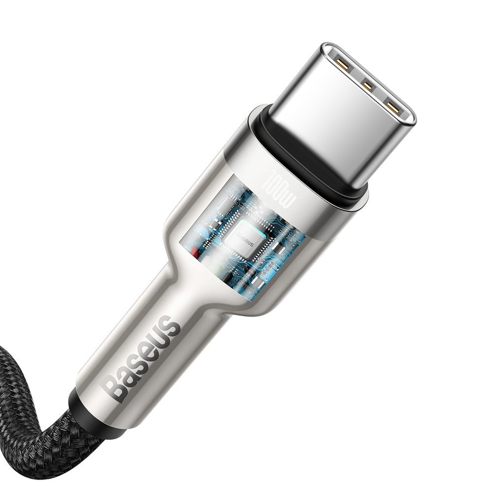 Datový a nabíjecí kabel USB-C - USB-C Baseus Cafule, 100W, 2m, Černý CATJK-D01