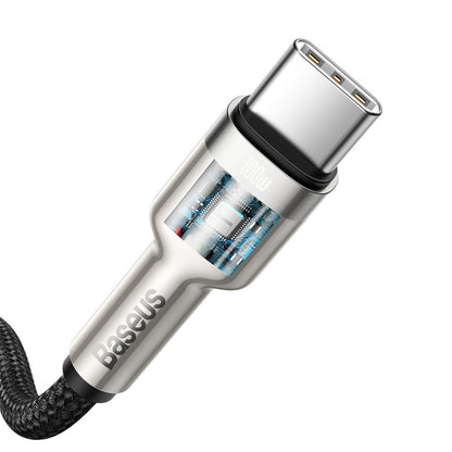 Datový a nabíjecí kabel USB-C - USB-C Baseus Cafule, 100W, 2m, Černý CATJK-D01