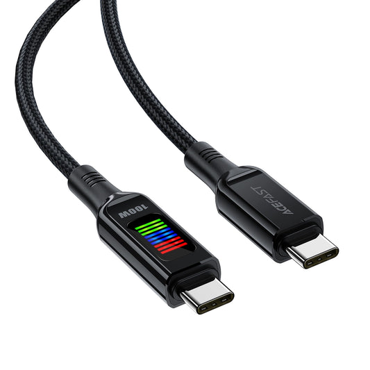 Datový a nabíjecí kabel USB-C - USB-C Acefast C7-03, 100W, 1.2m, černý