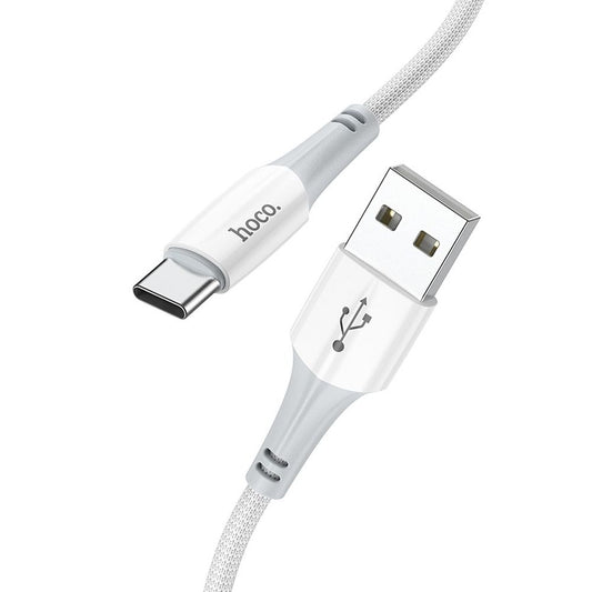 Datový a nabíjecí kabel USB-A - USB-C HOCO X70, 60W, 1m, Bílý