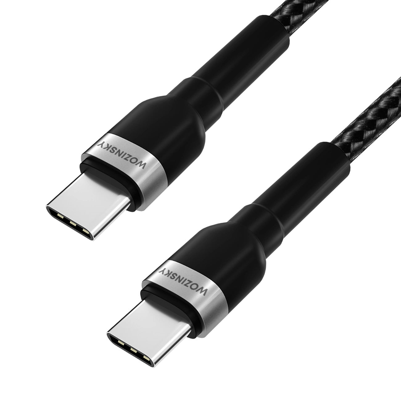 Datový a nabíjecí kabel USB-C - USB-C WZK WNBCC2, 65W, 2m, černý
