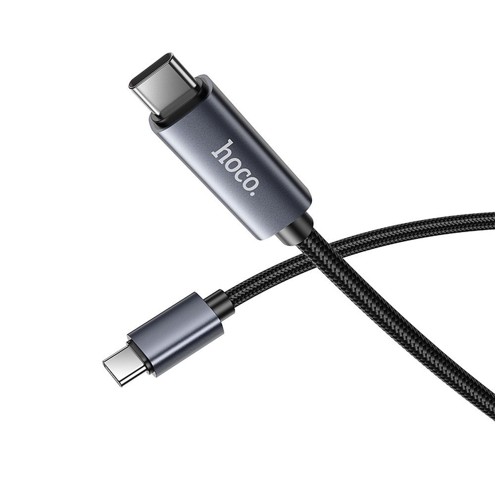 Kabel pro data a nabíjení USB-C - USB-C HOCO Display X112, 60W, 1m, černý