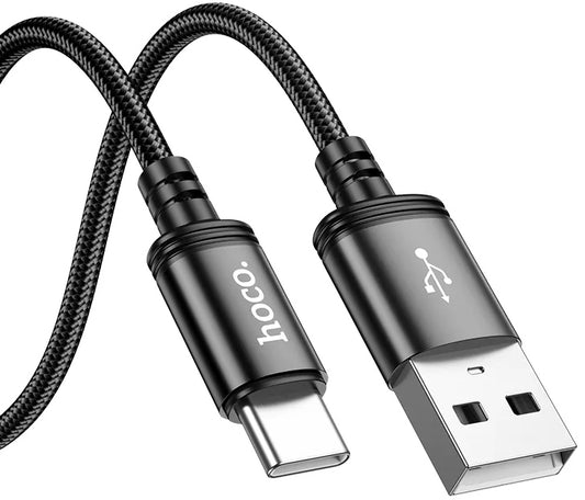 Datový a nabíjecí kabel USB-A - USB-C HOCO X89, 18W, 2m, černý