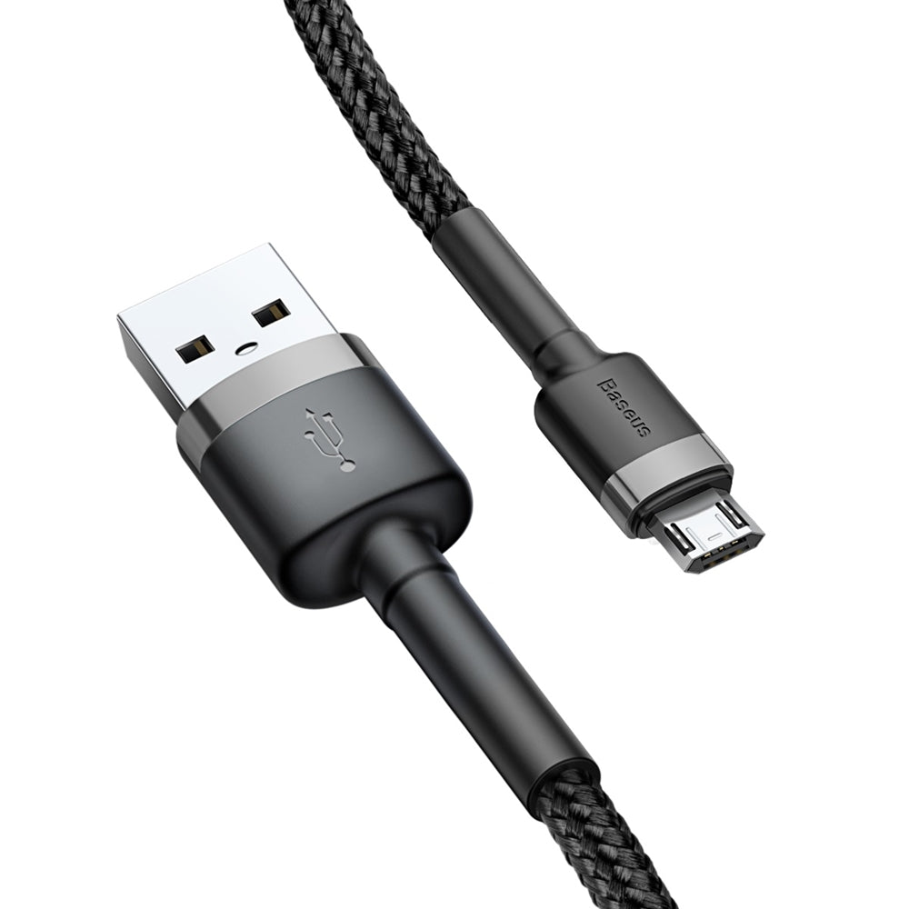 Datový a nabíjecí kabel USB-A - microUSB Baseus Cafule, 18W, 2m, šedý CAMKLF-CG1