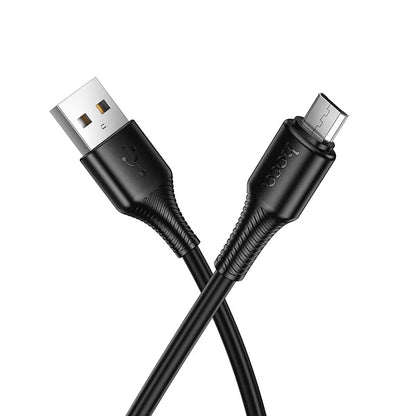 Datový a nabíjecí kabel USB-A - microUSB HOCO X120, 18W, 1m, černý