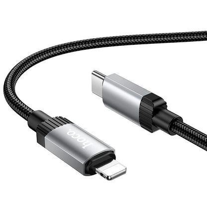 Datový a nabíjecí kabel USB-C - Lightning HOCO X117, 27W, 1m, černý