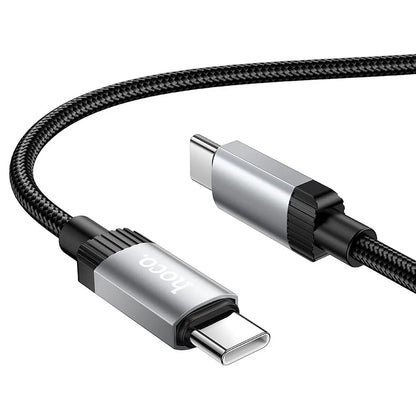 Datový a nabíjecí kabel USB-C - USB-C HOCO X117, 60W, 1m, černý