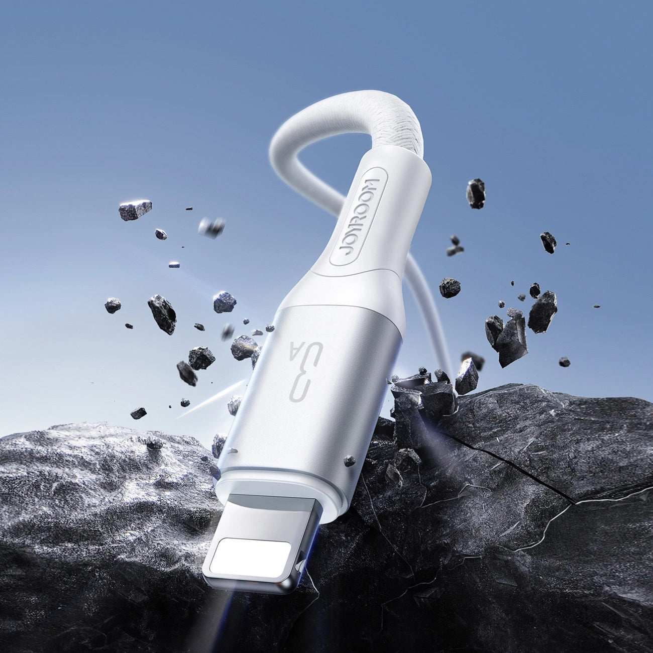 Datový a nabíjecí kabel USB-A - Lightning Joyroom S-A28 Flash, 18W, 2m, Bílý