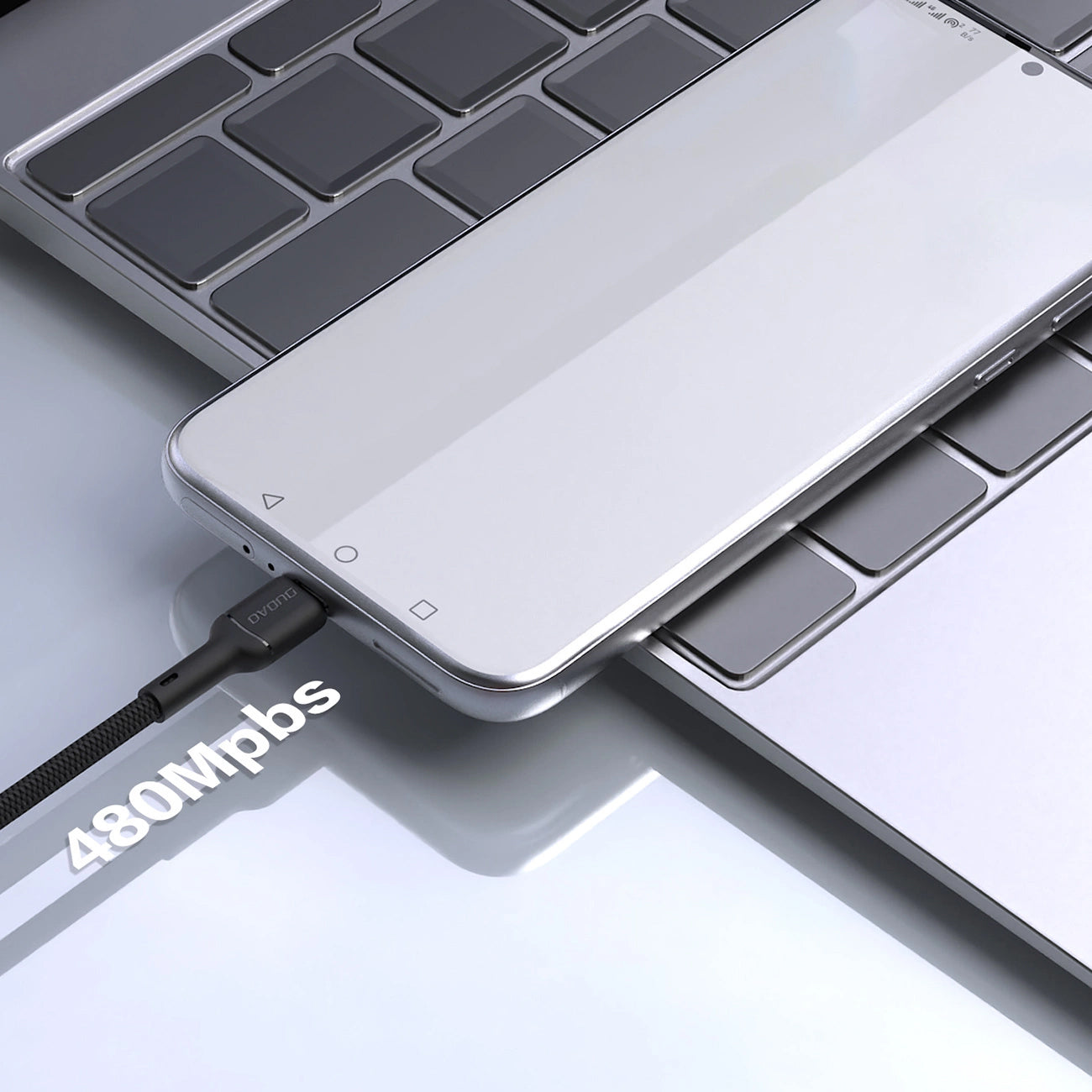 Datový a nabíjecí kabel USB-A - USB-C Dudao L9T, 100W, 1m, Černý