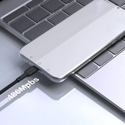 Datový a nabíjecí kabel USB-A - USB-C Dudao L9T, 100W, 1m, Černý