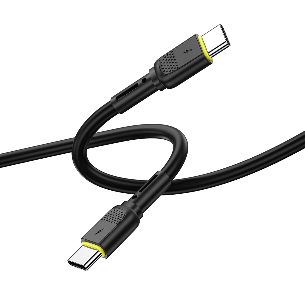 Datový a nabíjecí kabel USB-C - USB-C WiWu Wi-C034, 60W, 1.2m, Černý
