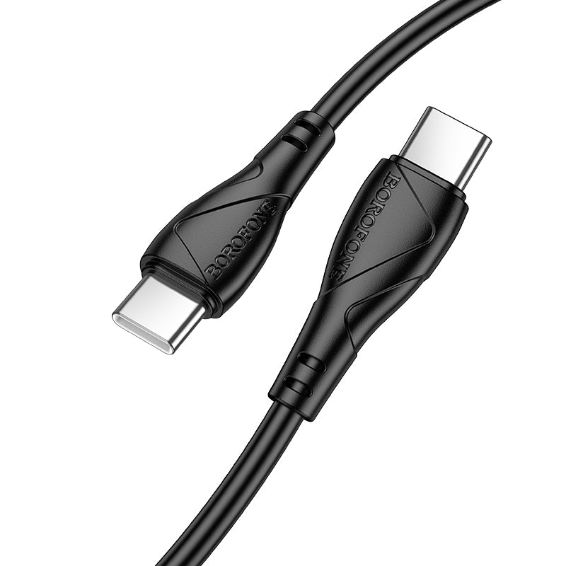 Datový a nabíjecí kabel USB-C - USB-C Borofone BX121 Energy, 60W, 1m, černý