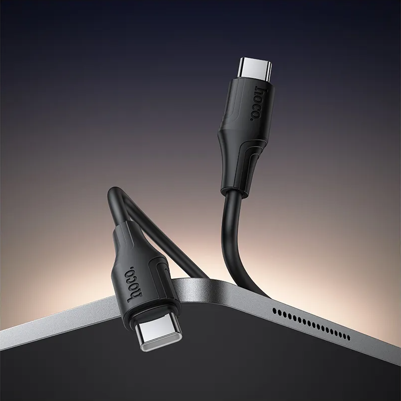 Datový a nabíjecí kabel USB-C - USB-C HOCO X124, 60W, 1m, černý