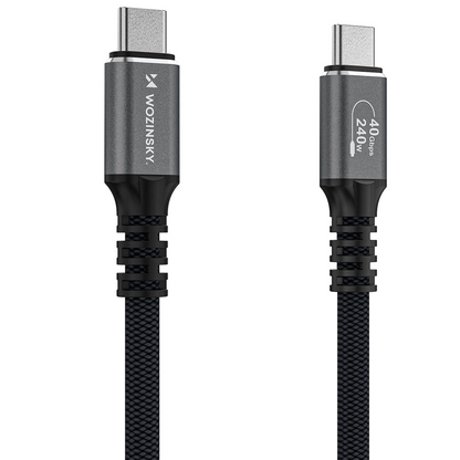 Datový a nabíjecí kabel USB-C - USB-C WZK WPS-UY42S, 240W, 2m, černý