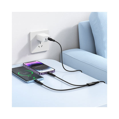 Nabíjecí kabel USB-C - Lightning / USB-C HOCO X123, 10W, 1m, černý