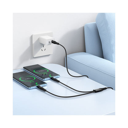 Nabíjecí kabel USB-C - 2 x USB-C HOCO X123, 10W, 1m, černý