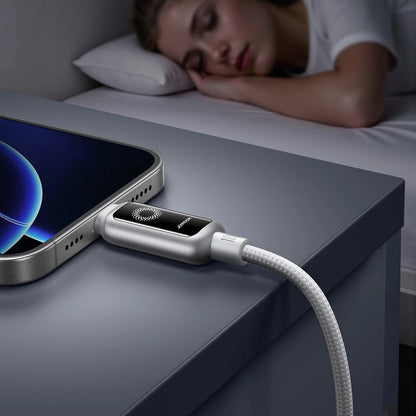 Datový a nabíjecí kabel USB-C - USB-C Joyroom S-A55 StarFlight Display, 100W, 1.2m, Bílý
