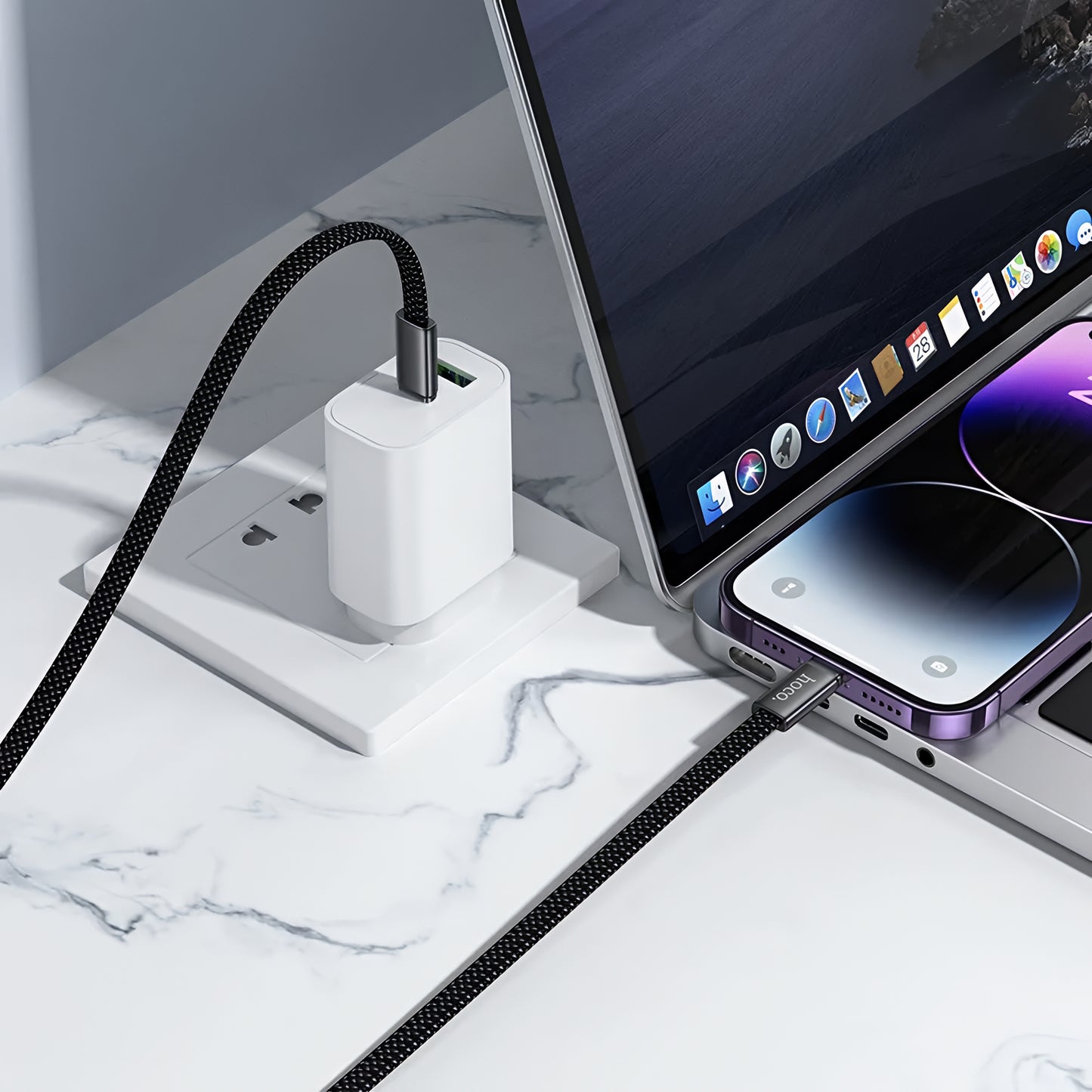 Datový a nabíjecí kabel USB-C - Lightning HOCO X125, 30W, 1m, černý