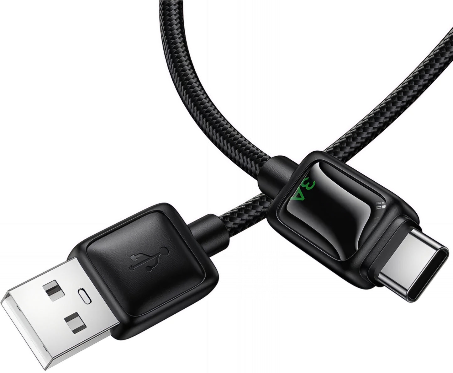 Datový a nabíjecí kabel USB-A - USB-C HOCO U146, 36W, 1.2m, černý