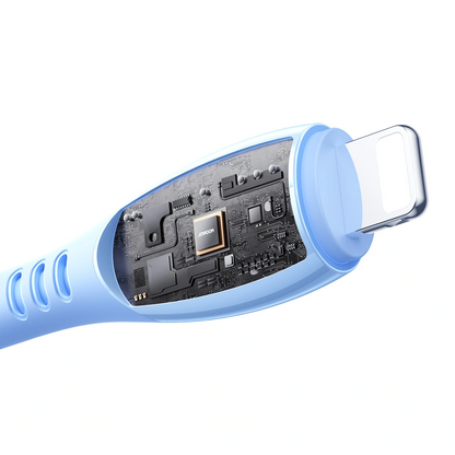 Datový a nabíjecí kabel USB-C - Lightning Joyroom S-A59 Vibrant, 30W, 1.2m, Modrý