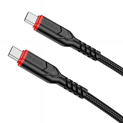 Datový a nabíjecí kabel USB-C - USB-C HOCO X59 Victory, 60W, 1m, černý